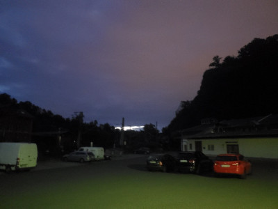 22:26, nach Norden, Handyfoto