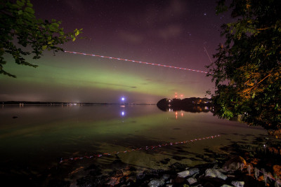 Solitüde - mit dem Pollution Control Flieger der durchs Bild flog