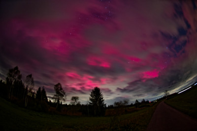 Sachsenkam 10.10.2024 22:55h MESZ 16mm Fischeye Vollformat Blickrichtung Nord