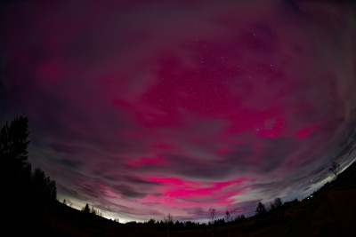 Sachsenkam 10.10.2024 23:10h MESZ 16mm Fischeye Vollformat Blickrichtung Nord