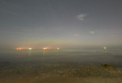 Lichtbogen gegen 21:45 Uhr